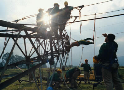 FARC-EP electrical tower destroyed - torre electrica destruida