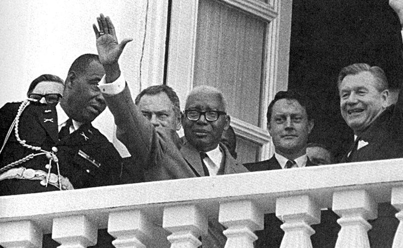 Papa Doc at his presidential desk, with a .45 automatic pistol ...