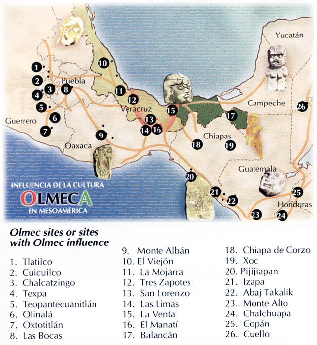 Maps Showing The Distribution Of Olmec Sites Maps Showing The Distribution Of Olmec Sites